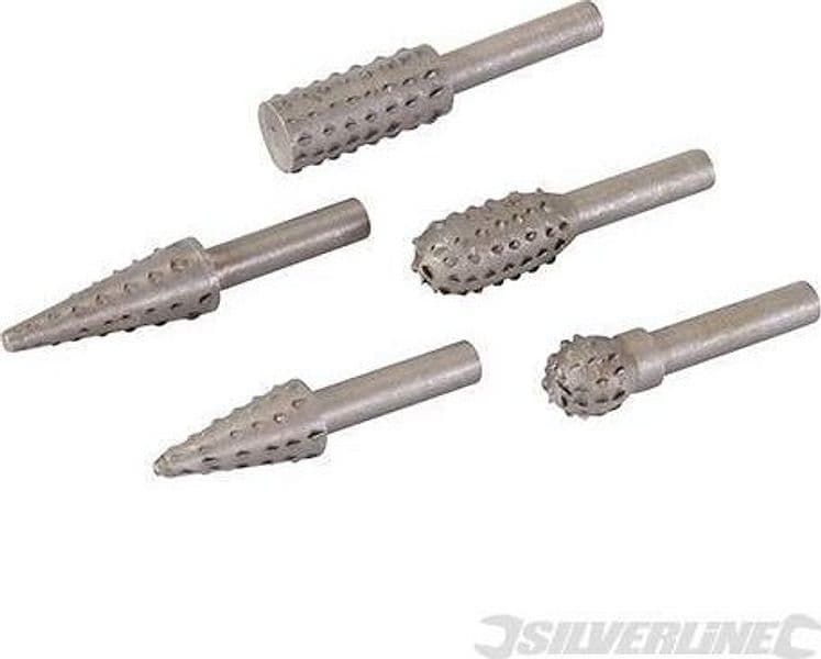 Set di 5 frese a raspa per l'utilizzo con trapani elettrici Silverline offerta