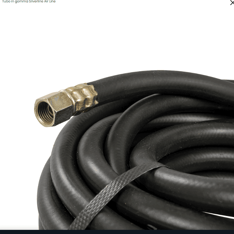 Silverline tubo in gomma per aria compressa 10 metri 20bar 8mm in Tubi per aria compressa Eternal Brico - Ariano Irpino, commercioVirtuoso.it