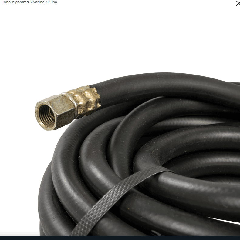 Silverline tubo in gomma per aria compressa 10 metri 20bar 8mm in Tubi per aria compressa Eternal Brico - Ariano Irpino, commercioVirtuoso.it