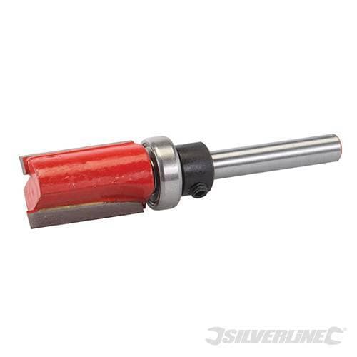 Fresa a copiare 1/4' per tagli di bordo in acciaio temprato da 1/2" x 3/4" x 1/2" a 5/8" x 1" x 5/8" – Silverline – rosso