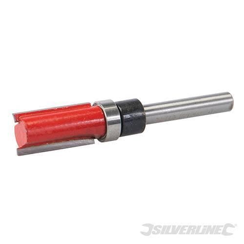Fresa a copiare 1/4' per tagli di bordo in acciaio temprato da 1/2" x 3/4" x 1/2" a 5/8" x 1" x 5/8" – Silverline – rosso