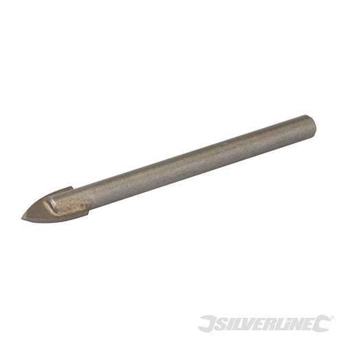 Punta al carburo di tungsteno da trapano a codolo circolare per tegole e vetro silverline Silverline