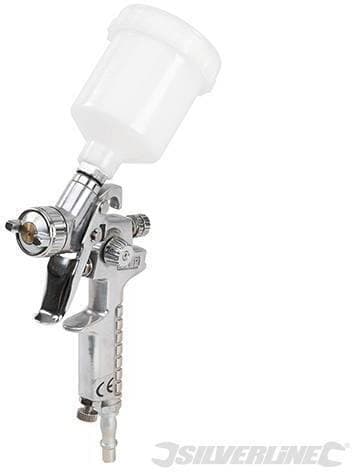 Pistola a spruzzo con alimentazione pneumatica 100ml Silverline ugello 1mm
