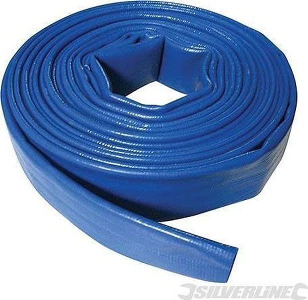 Tubi di Scarico in pvc flessibili piatti per piscine laghi fossi 10m Silverline Silverline