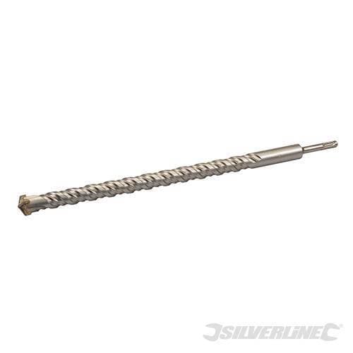 Punte da trapano per cemento e materiali muratura  testa a croce SDS Plus Silverline - 21