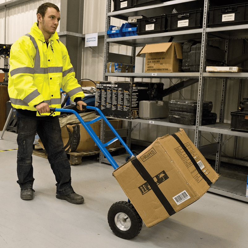 Carrello portasacchi resistente telaio tubolare in acciaio verniciato silverline Silverline