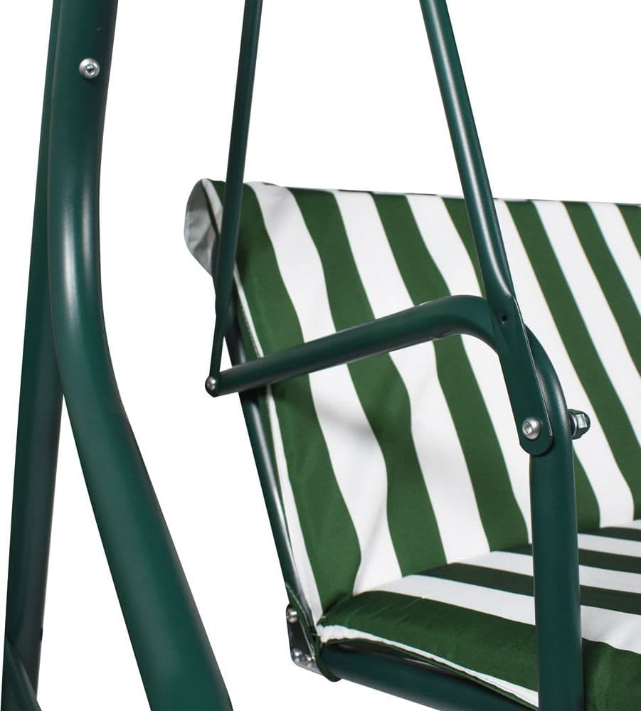 Dondolo "Amalfi" 3 posti altalena da giardino e veranda con cuscino imbottito 170 cm - 13