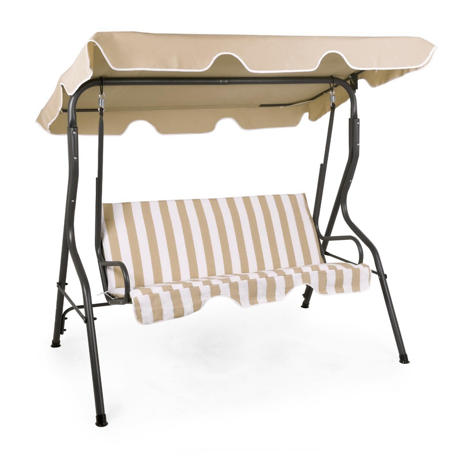 Dondolo "Amalfi" 3 posti altalena da giardino e veranda con cuscino imbottito 170 cm in Dondoli coperti Decor Space - Altamura, commercioVirtuoso.it