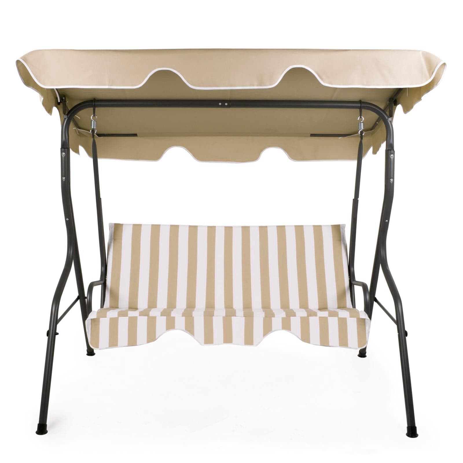 Dondolo "Amalfi" 3 posti altalena da giardino e veranda con cuscino imbottito 170 cm in Dondoli coperti Decor Space - Altamura, commercioVirtuoso.it