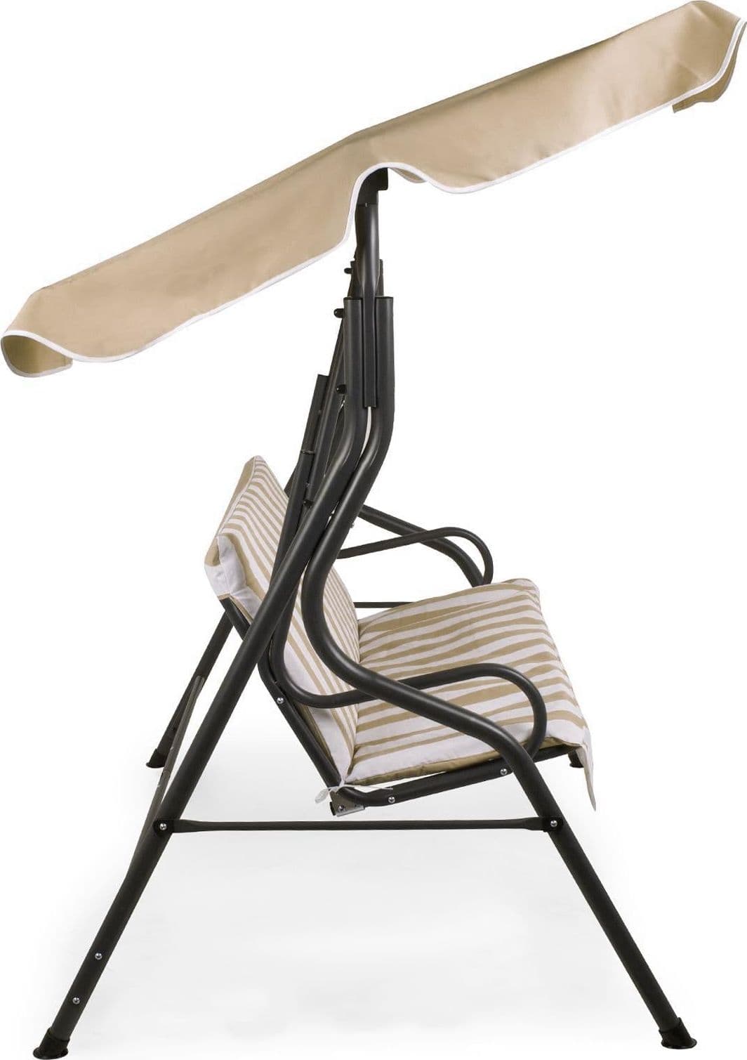 Dondolo "Amalfi" 3 posti altalena da giardino e veranda con cuscino imbottito 170 cm - 9