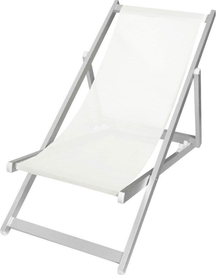 Sedia a sdraio "Jesolo" in alluminio e texilene per piscina e giardino regolabile in 4 posizioni in Lettini Decor Space - Altamura, commercioVirtuoso.it