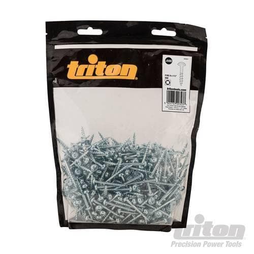 Set di Viti a Scomparsa Filettate Zincate 8x1-1/2" Testa a Rondella Triton Triton
