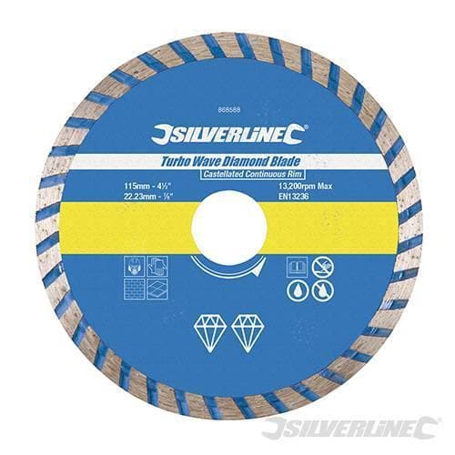 Lama a disco diamantata Turbo Wave per piastrelle per smerigliatrici angolari foro 22,23 mm in Dischi diamantati Eternal Brico - Ariano Irpino, commercioVirtuoso.it