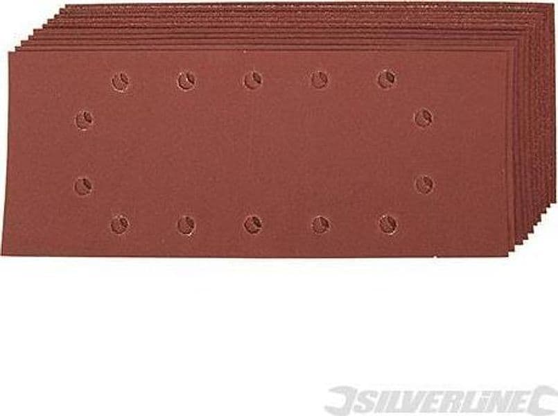 Fogli di levigatura 1/2 a fissaggio strappo pre-forati in ossido di alluminio varie grane in Fogli rotorbitali Eternal Brico - Ariano Irpino, commercioVirtuoso.it