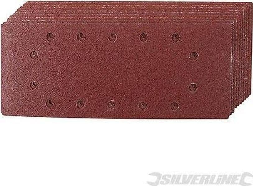 Fogli di levigatura 1/2 a fissaggio strappo pre-forati in ossido di alluminio varie grane in Fogli rotorbitali Eternal Brico - Ariano Irpino, commercioVirtuoso.it