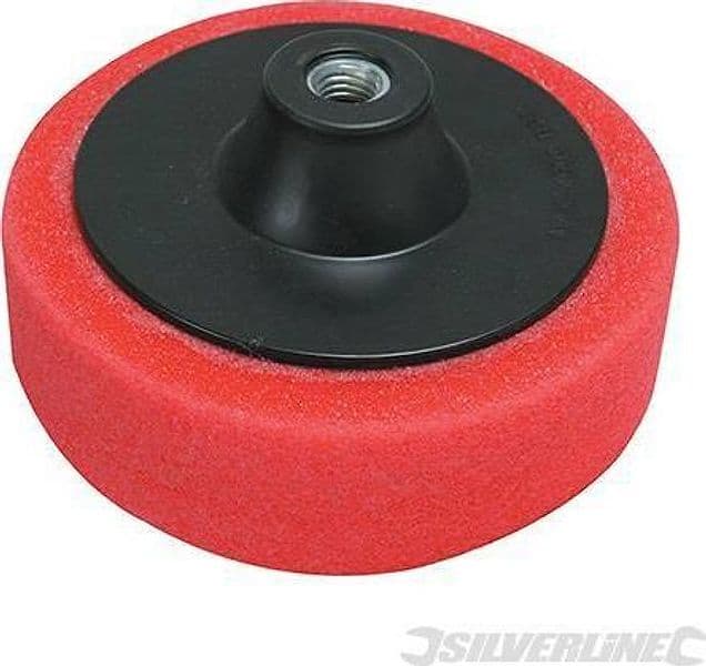 Platorello per levigatrici/lucidatrici e di spugna varie densità  con connessione maschio M14 x 2 – rosso morbido –