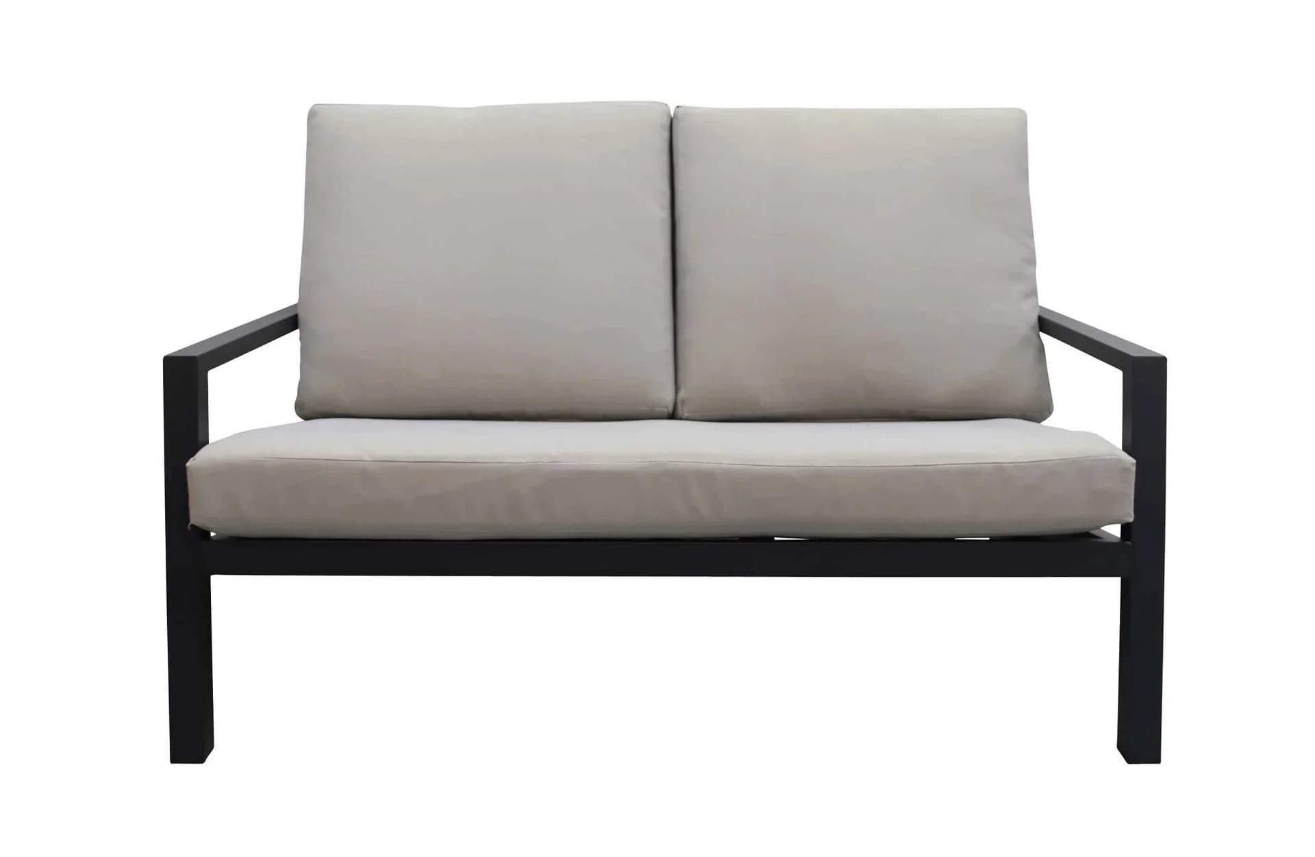 Salottino con cuscini ''Corinth'' in alluminio verniciato da giardino e veranda in Set di mobili Decor Space - Altamura, commercioVirtuoso.it