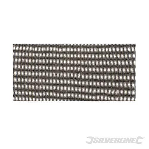 Fogli abrasivi a rete 93 x 230 mm compatibili con macchine a gancio 1/3 offerta silverline – Grana 40 – grigio