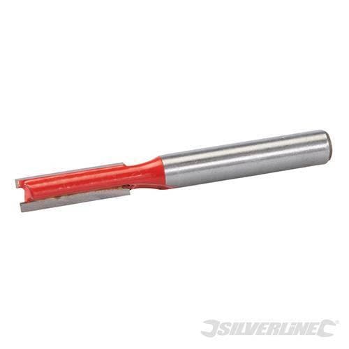 Fresa diritta metrica 1/4" in acciaio temprato da 3 x 12 mm a 20 x 20 mm silverline – 6 x 20 mm – metallo