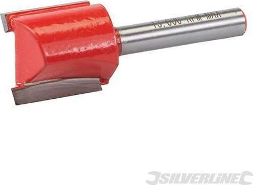 Fresa diritta metrica 1/4" in acciaio temprato da 3 x 12 mm a 20 x 20 mm silverline Silverline