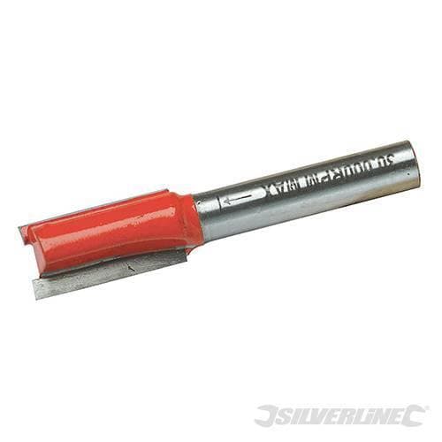 Fresa diritta metrica 1/4" in acciaio temprato da 3 x 12 mm a 20 x 20 mm silverline Silverline