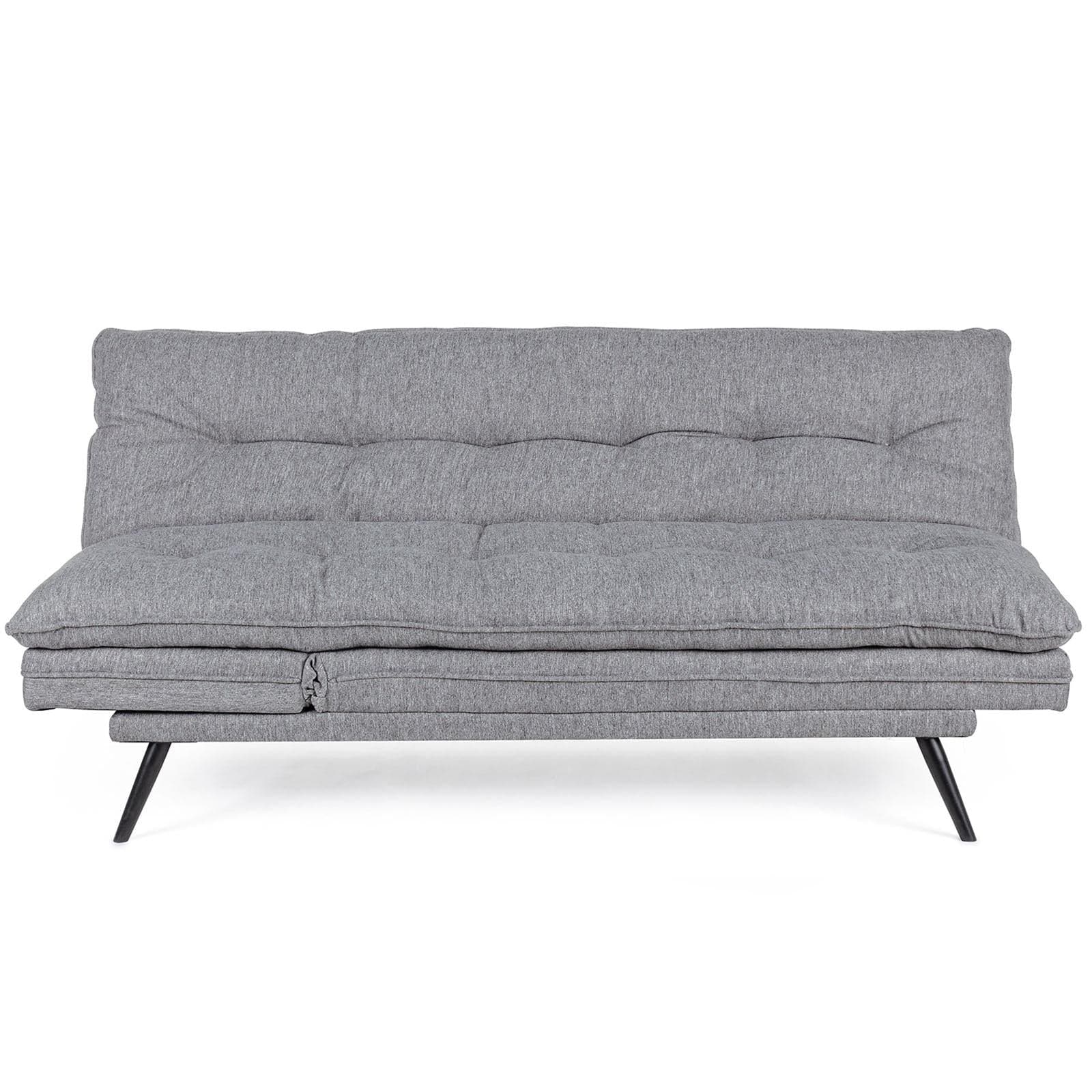 Divano letto 3 posti "Joseph " grigio in tessuto con braccioli regolabili Casa e cucina/Arredamento/Soggiorno/Divani Decor Space - Altamura, Commerciovirtuoso.it