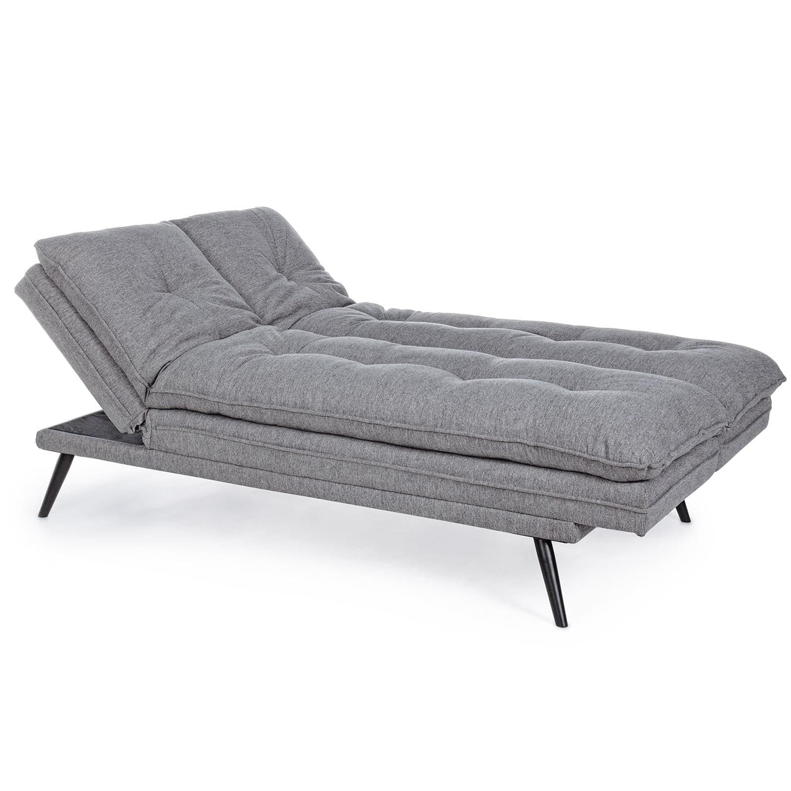 Divano letto 3 posti "Joseph " grigio in tessuto con braccioli regolabili Casa e cucina/Arredamento/Soggiorno/Divani Decor Space - Altamura, Commerciovirtuoso.it