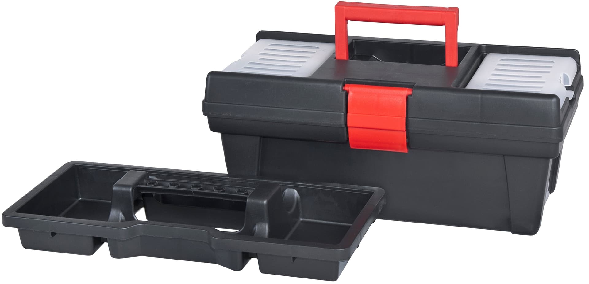 CASSETTA DEGLI ATTREZZI  NERA CON MANICO ROSSO RESISTENTE SOLIDA BEAST in Cassette porta attrezzi Eternal Brico - Ariano Irpino, commercioVirtuoso.it