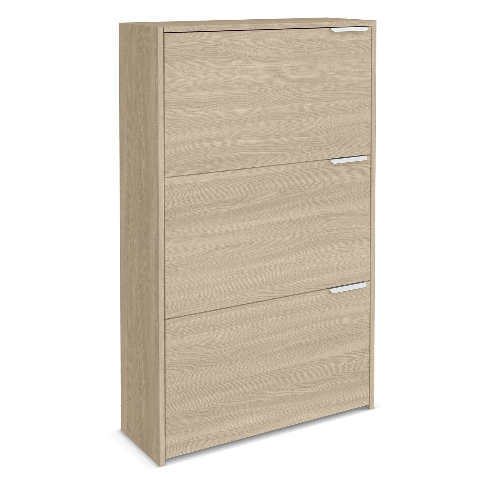 Scarpiera doppia profondità "Moderna" in legno 3 ante h 109 cm "Made in Italy" - 3