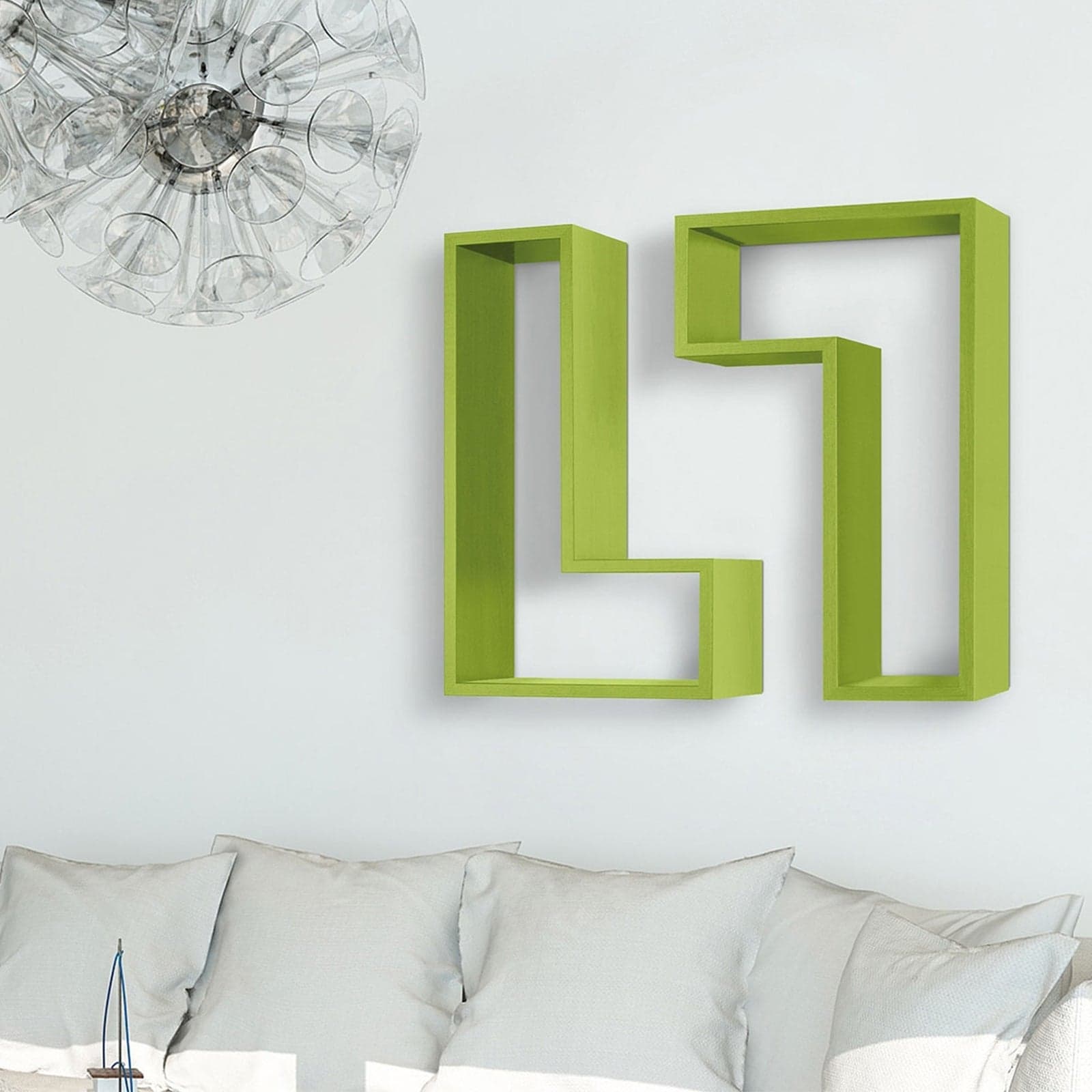 Mensola in legno "Lettera L" da parete design moderno con fissaggio a scomparsa in Mensole da muro Decor Space - Altamura, commercioVirtuoso.it