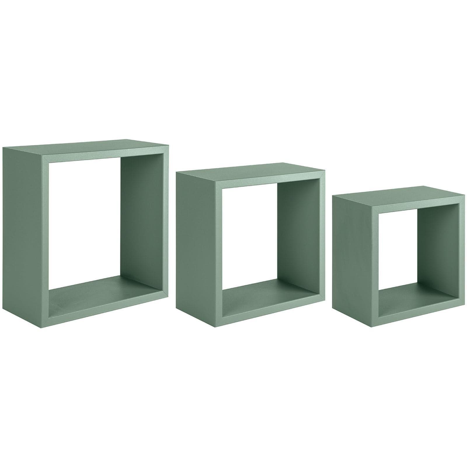 Set 3 cubi, mensole in legno "Incubo" da parete design moderno con fissaggio a scomparsa in Mensole da muro Decor Space - Altamura, commercioVirtuoso.it
