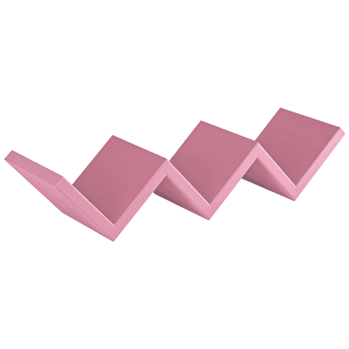 Mensola in legno "Zig Zag" da parete design moderno con fissaggio a scomparsa - 40