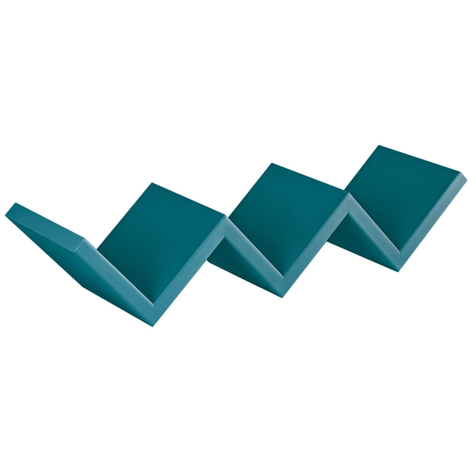 Mensola in legno "Zig Zag" da parete design moderno con fissaggio a scomparsa Casa e cucina/Organizzazione interni/Porta oggetti cassetti e scaffali/Mensole da muro Decor Space - Altamura, Commerciovirtuoso.it