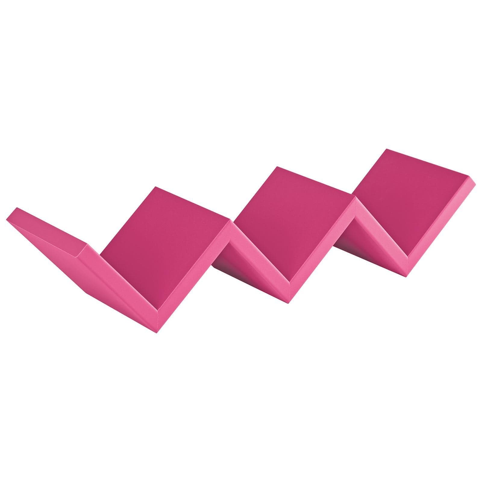 Mensola in legno "Zig Zag" da parete design moderno con fissaggio a scomparsa Casa e cucina/Organizzazione interni/Porta oggetti cassetti e scaffali/Mensole da muro Decor Space - Altamura, Commerciovirtuoso.it