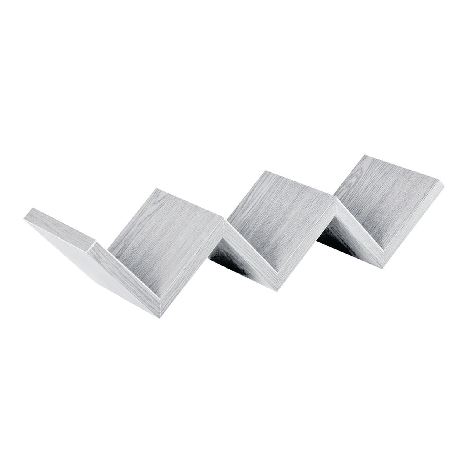 Mensola in legno "Zig Zag" da parete design moderno con fissaggio a scomparsa Casa e cucina/Organizzazione interni/Porta oggetti cassetti e scaffali/Mensole da muro Decor Space - Altamura, Commerciovirtuoso.it