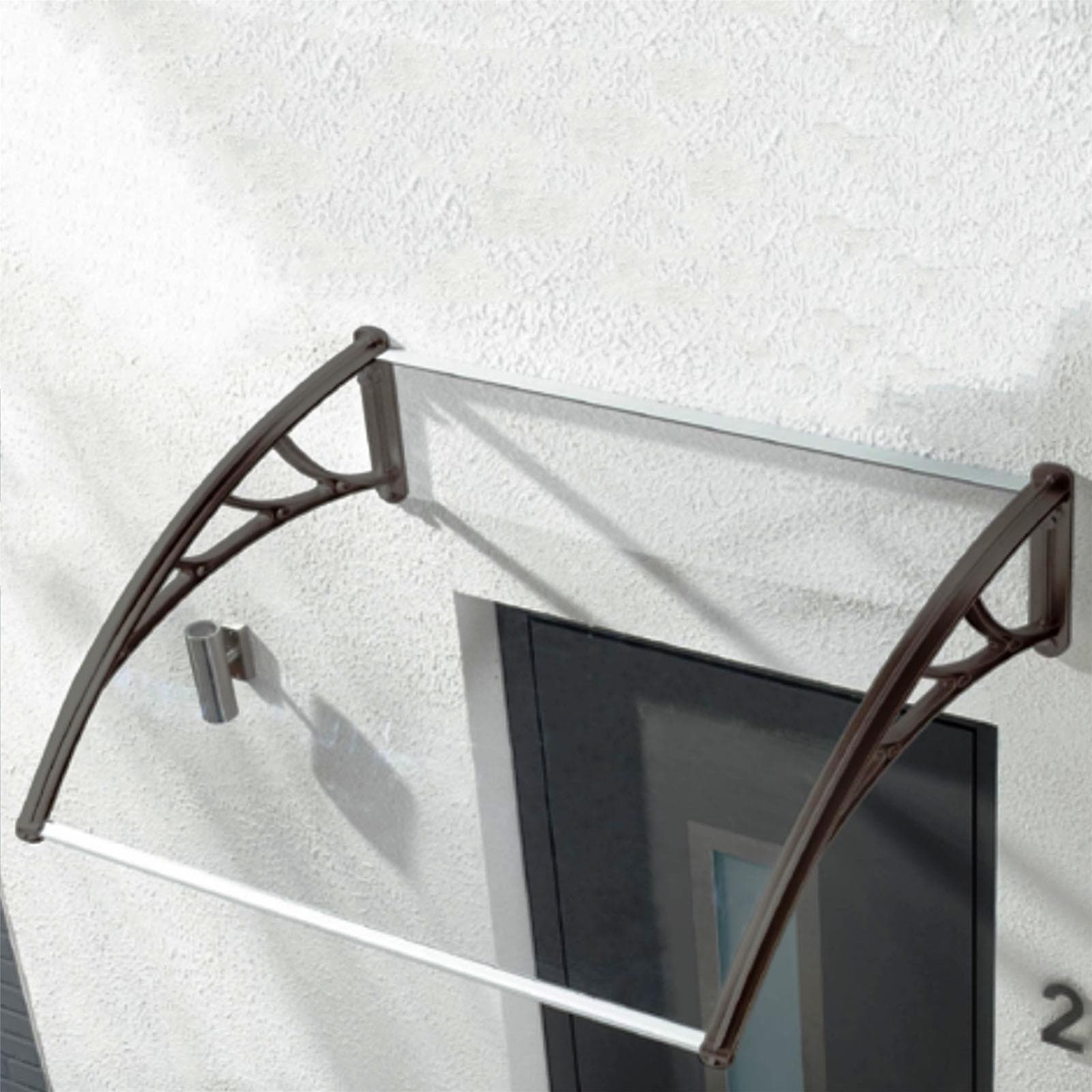 Pensilina in policarbonato "Trasparente" tettoia modulabile per portoni e finestre in Tettoie Decor Space - Altamura, commercioVirtuoso.it