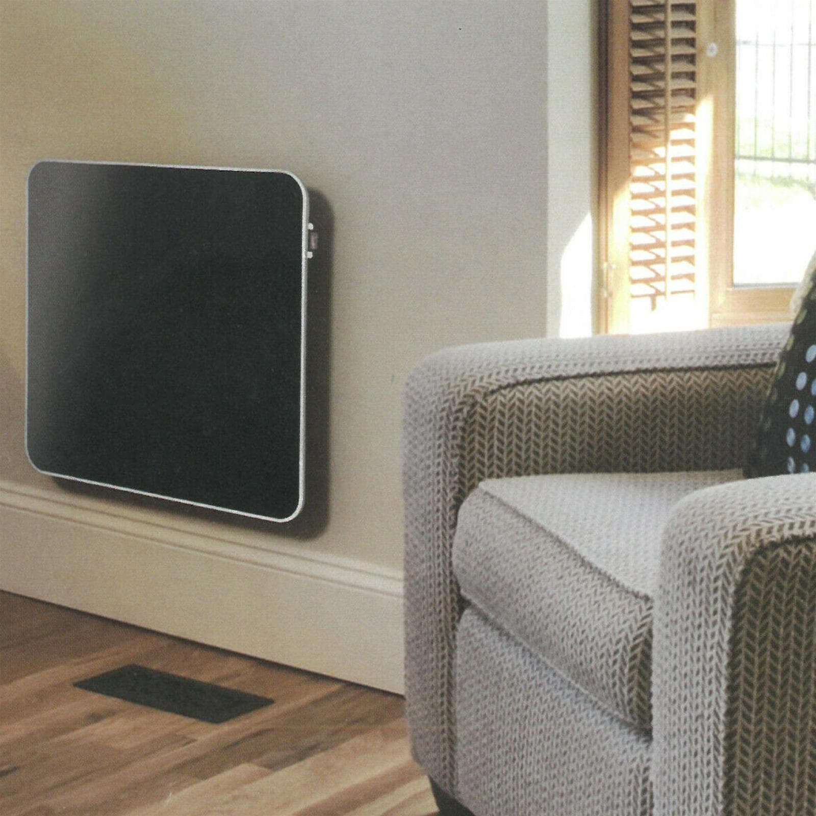PANNELLO RADIANTE ELETTRICO DA PARETE 450W ARIES NERO