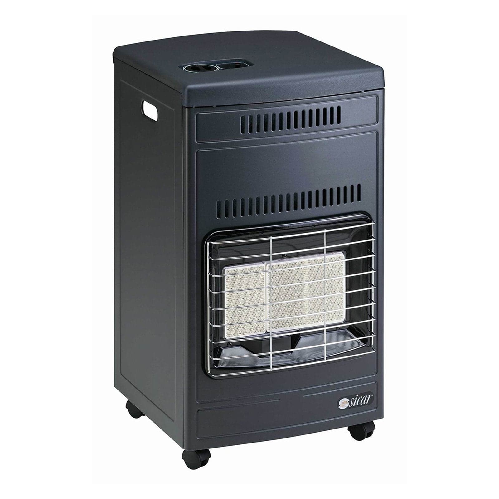 Stufa a gas ventilata da pavimento ad infrarossi 4,2 Kw per interno con accensione Piezo