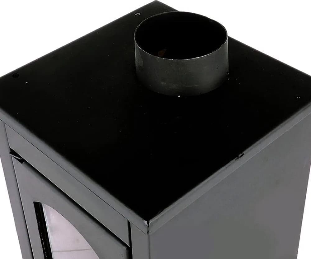 Stufa a legna in acciaio "Era" 6,8 kw h 94 cm Made in Italy in Stufe elettriche Decor Space - Altamura, commercioVirtuoso.it