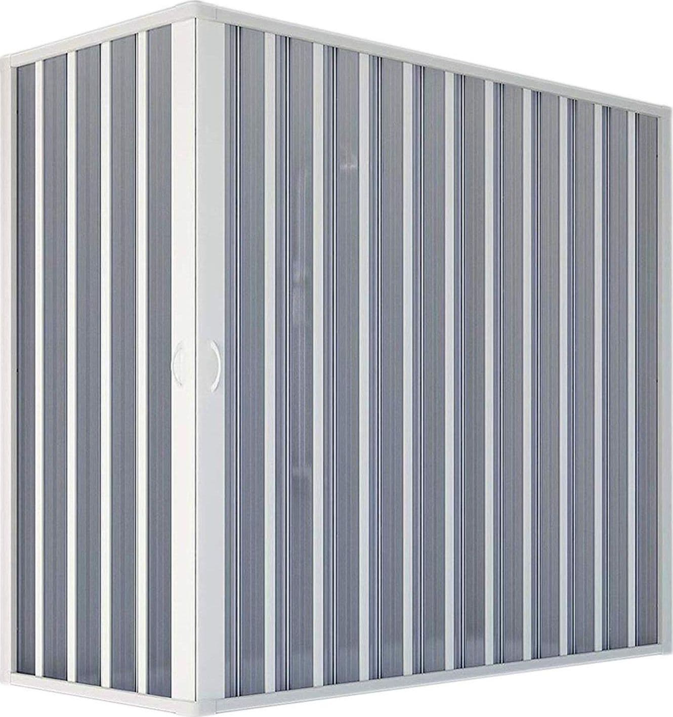 Box sopra vasca angolare "Flex" con fascia larga apertura centrale a soffietto riducibile "Made in Italy" in Mobili a muro Decor Space - Altamura, commercioVirtuoso.it