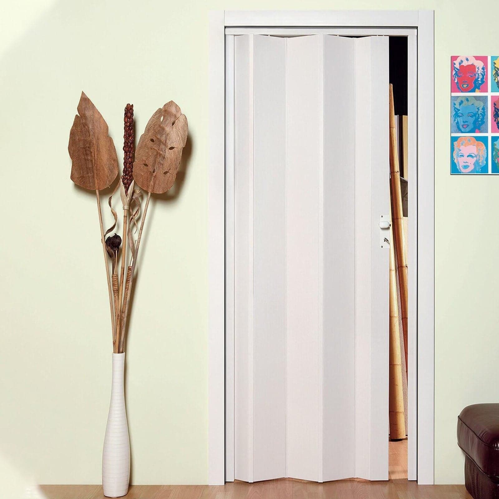 Porta a soffietto "Maya" da Interno 83 x h 214 cm in PVC "Made in Italy" in Porte a soffietto Decor Space - Altamura, commercioVirtuoso.it