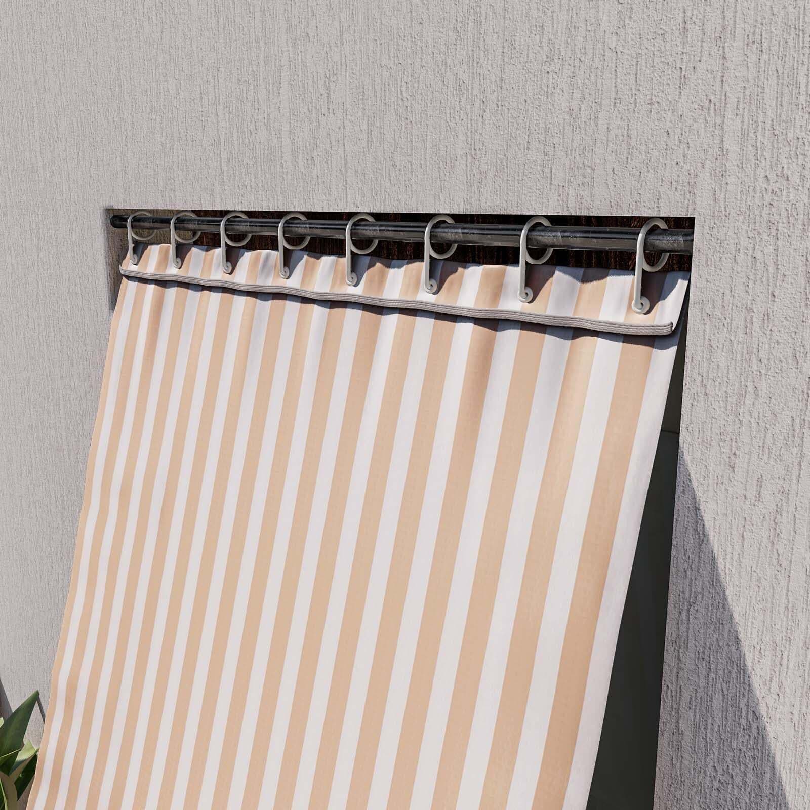 Tenda da sole con anelli per balcone e ringhiera in tessuto fasciato 140 x 250 cm Giardino e giardinaggio/Arredamento da giardino e accessori/Ombrelloni tende e tettucci parasole/Tende da veranda Decor Space - Altamura, Commerciovirtuoso.it