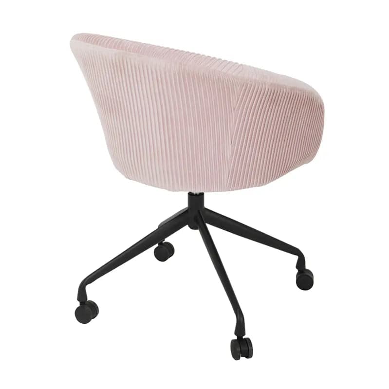 Sedia da ufficio in velluto con ruote "Parigi" per scrivania elegante e moderna in Sedie da scrivania Decor Space - Altamura, commercioVirtuoso.it