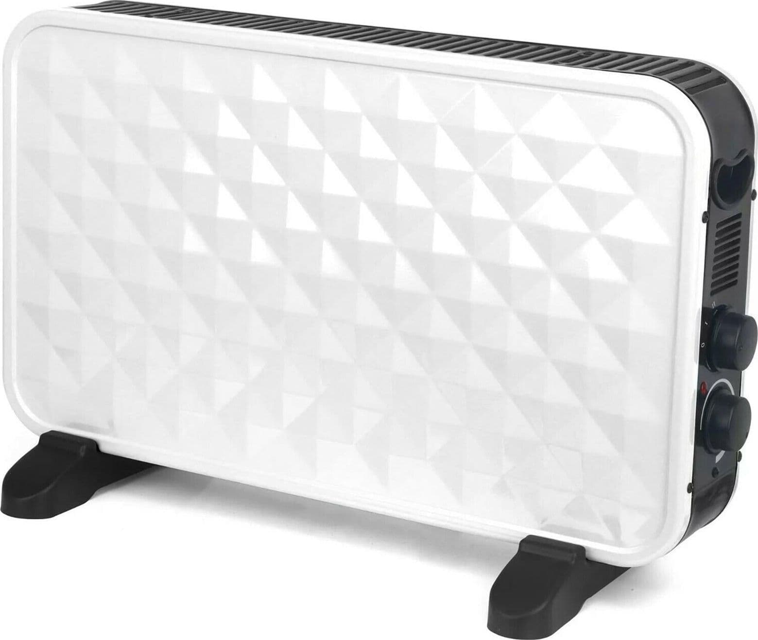 TERMOCONVETTORE ELETTRICO DA PAVIMENTO STUFA STUFE DA 2000W VIRGO CHANEL BIANCO