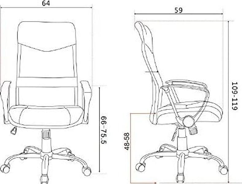 Sedia da ufficio ergonomica "Dakar" con ruote, poltrona presidenziale per scrivania Casa e cucina/Arredamento/Studio/Sedie e Sgabelli/Sedie da scrivania Decor Space - Altamura, Commerciovirtuoso.it