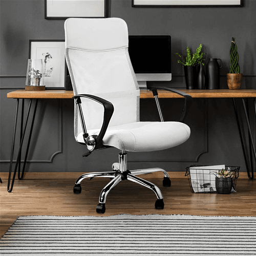 Sedia da ufficio ergonomica "Dakar" con ruote, poltrona presidenziale per scrivania Casa e cucina/Arredamento/Studio/Sedie e Sgabelli/Sedie da scrivania Decor Space - Altamura, Commerciovirtuoso.it