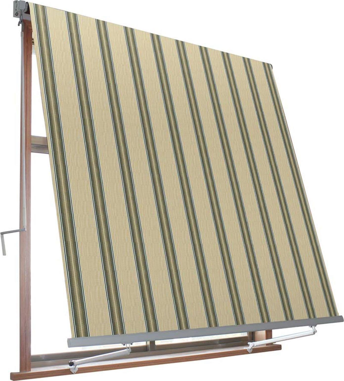 Tenda da sole a caduta "Milos" per balcone e veranda con braccetti telo impermeabile Giardino e giardinaggio/Arredamento da giardino e accessori/Ombrelloni tende e tettucci parasole/Tende da veranda Decor Space - Altamura, Commerciovirtuoso.it