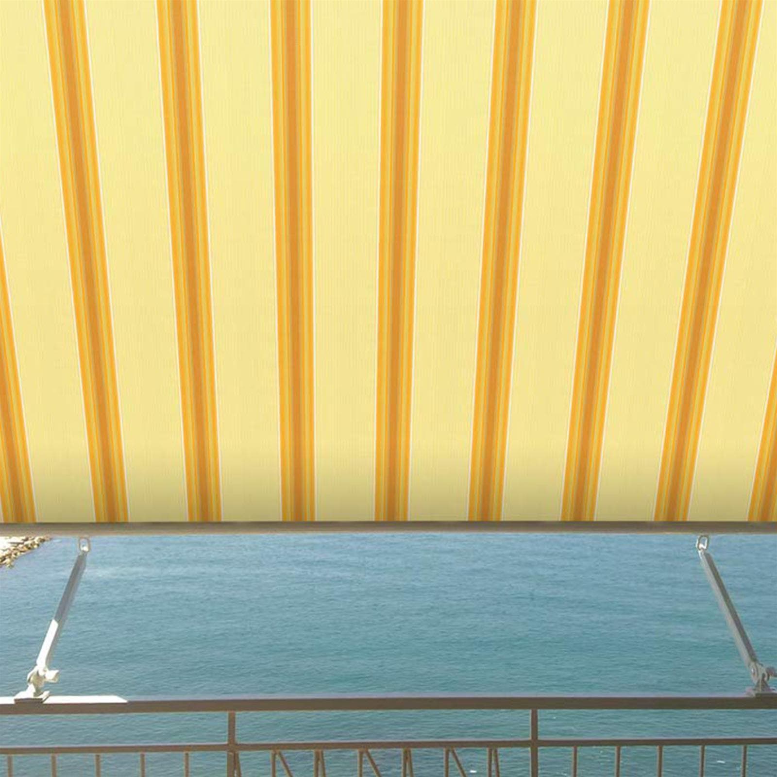 Tenda da sole a caduta "Milos" per balcone e veranda con braccetti telo impermeabile Giardino e giardinaggio/Arredamento da giardino e accessori/Ombrelloni tende e tettucci parasole/Tende da veranda Decor Space - Altamura, Commerciovirtuoso.it