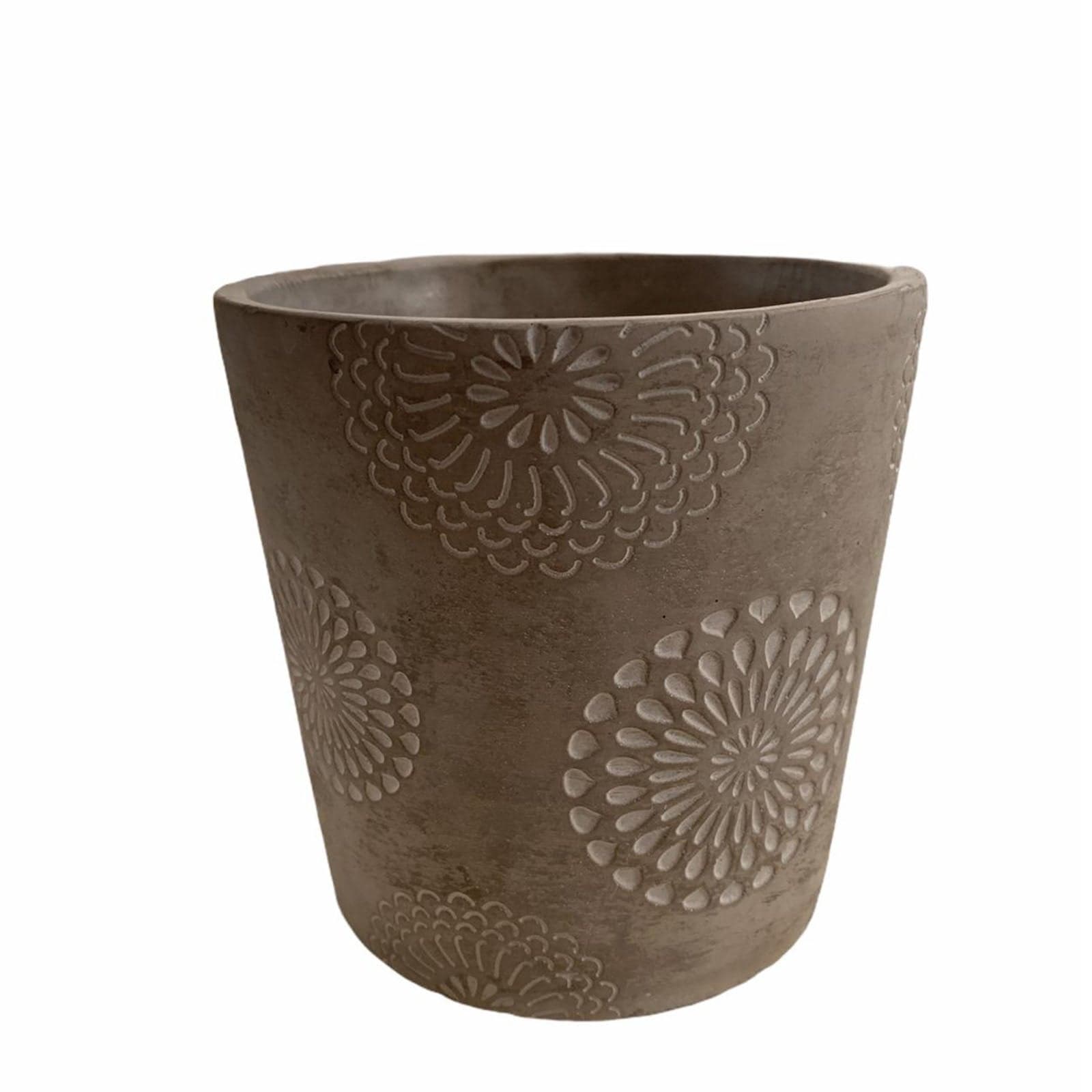 Vaso in creta "Mandala"  per fiori e piante da interno ed esterno - 4