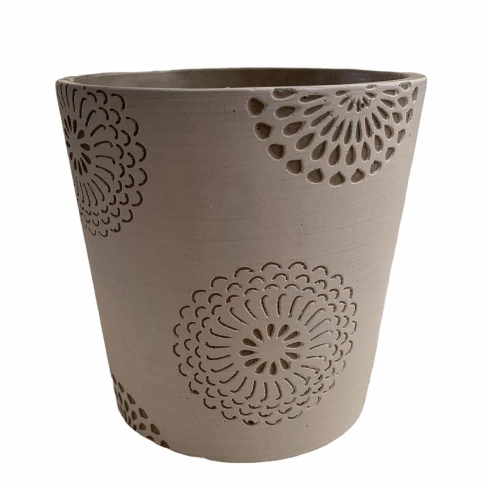 Vaso in Creta "mandala" per Fiori E Piante Da Interno Ed Esterno Giardino e giardinaggio/Attrezzi da giardino e attrezzature per l'irrigazione/Vasi e accessori per piante/Vasi tradizionali Decor Space - Altamura, Commerciovirtuoso.it